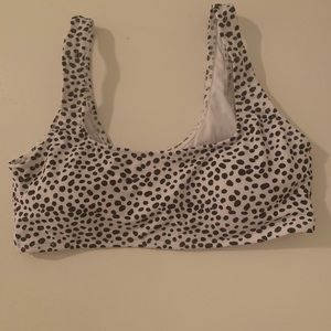 Dalmatian Print Bikini Top